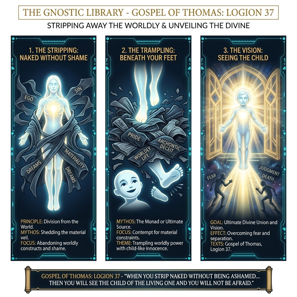 Illustration for Gospel of Thomas saying 37