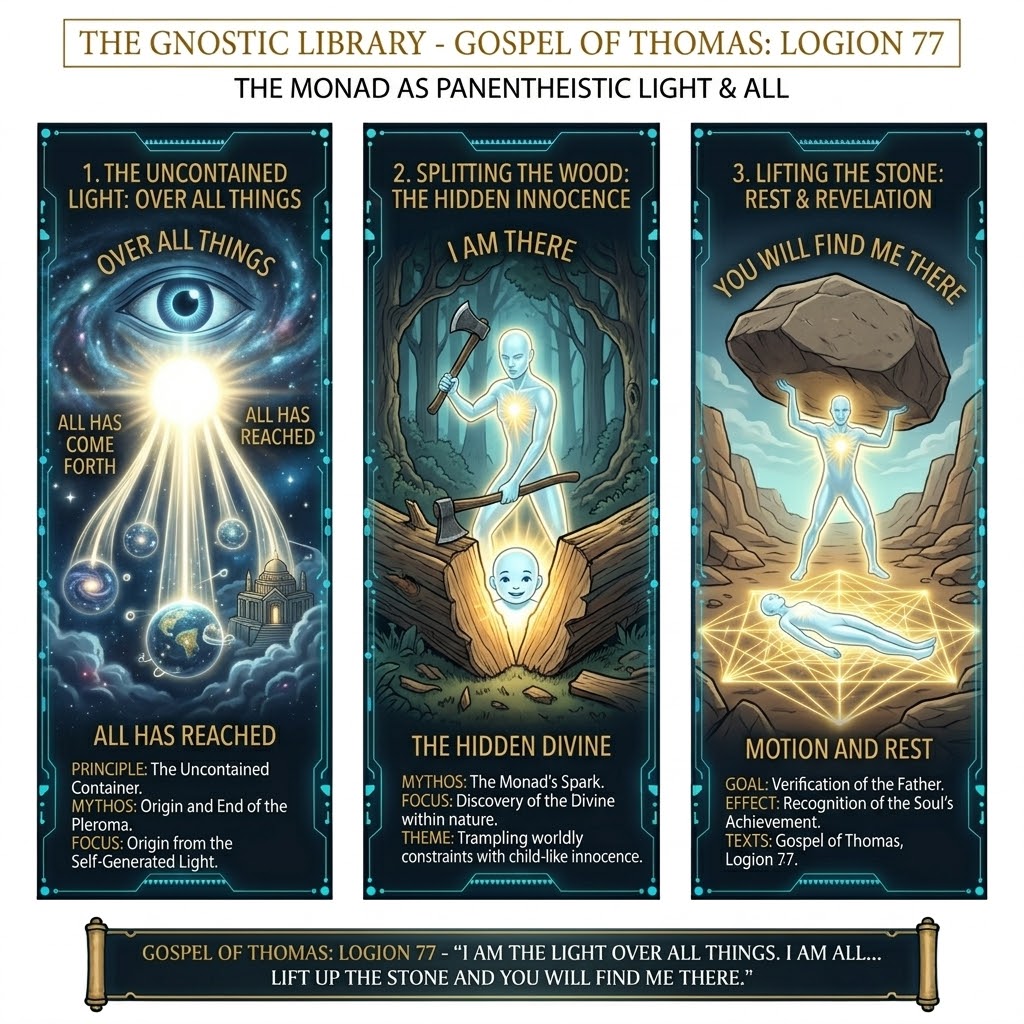 Illustration for Gospel of Thomas saying 77