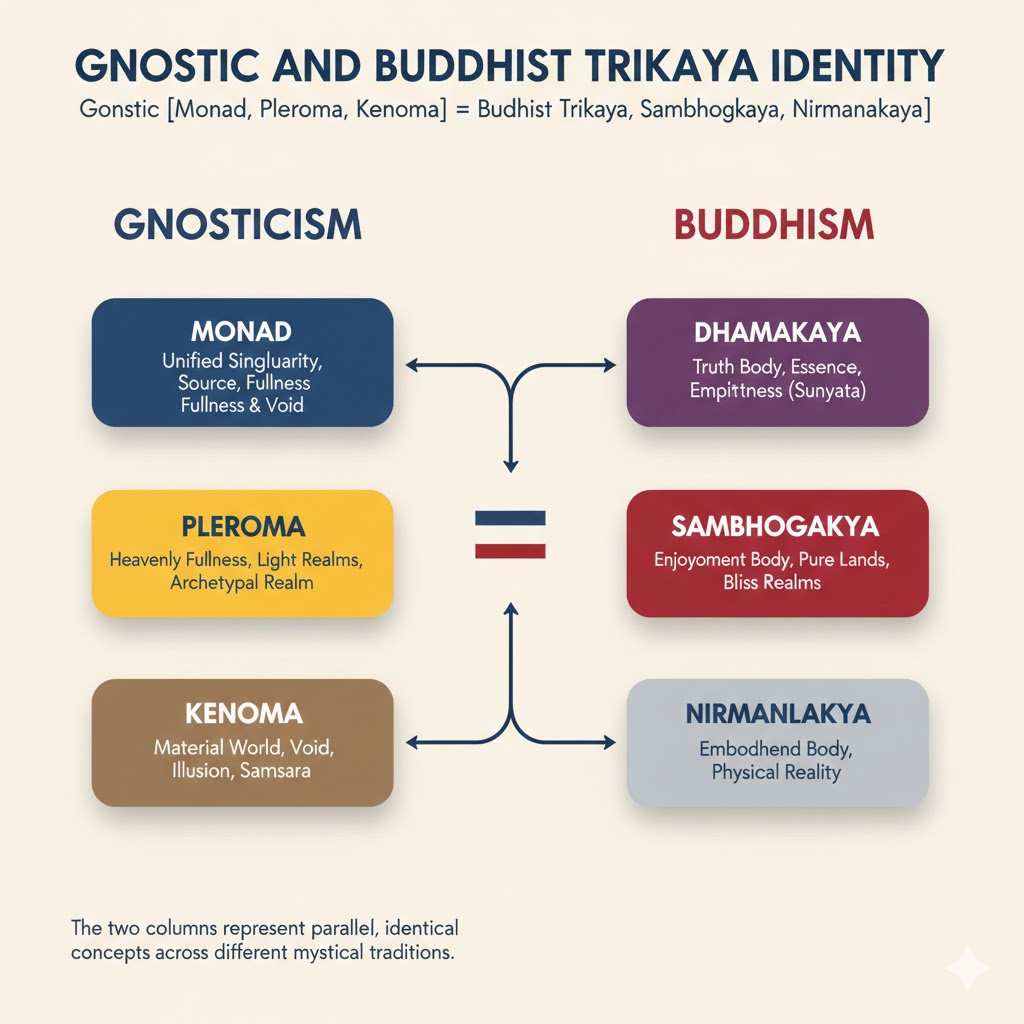 Gnostic and Buddhist trikaya comparison