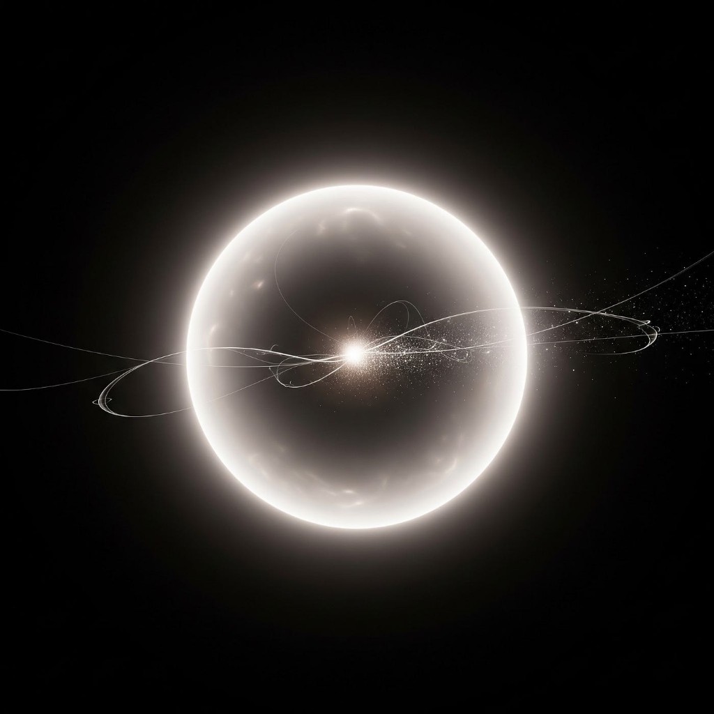 Monad consciousness: a luminous sphere with a central point of light—unity and origin