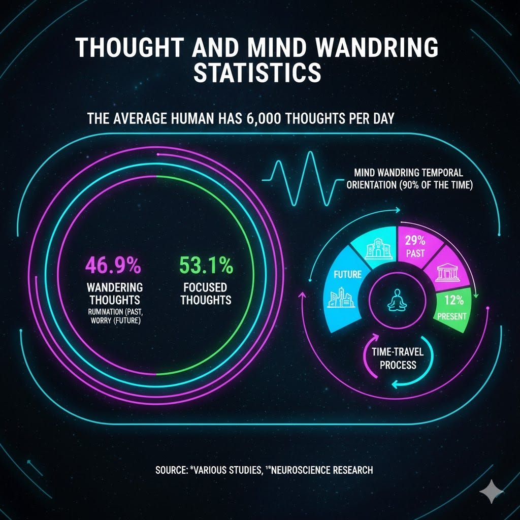 Mind wandering statistics