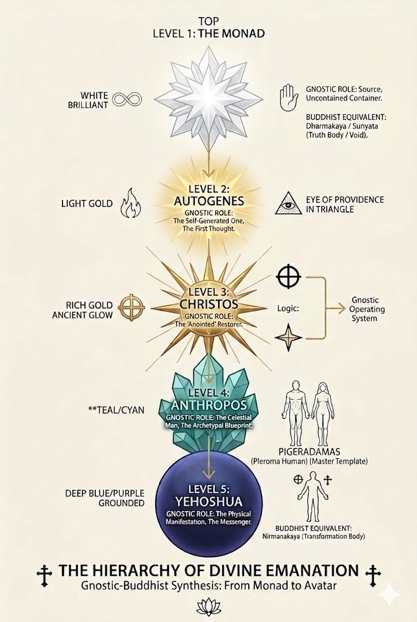 Monad — Autogenes — Christos — Anthropos — Yehoshua