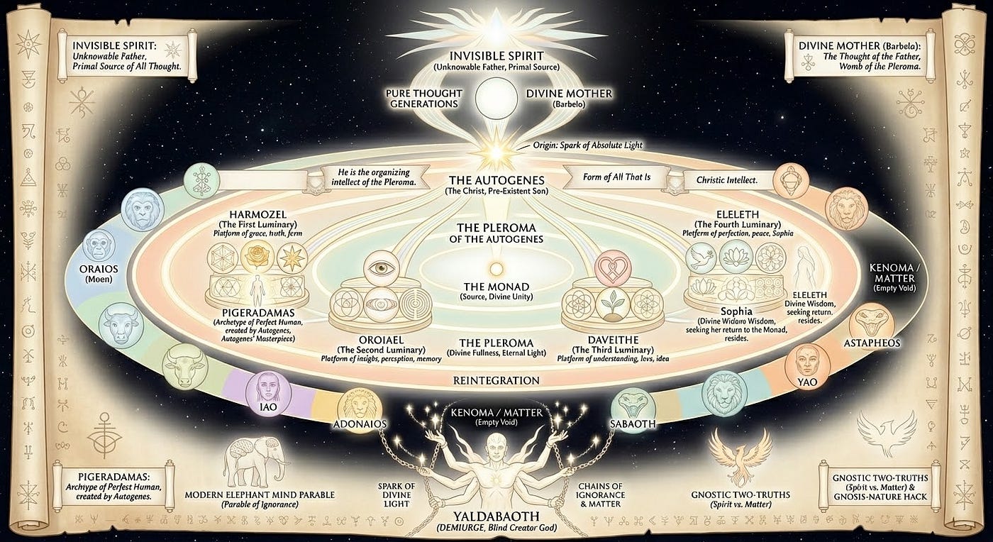 The Sethian Pleroma: The Emanation of the Autogenes and the Four Great Luminaries