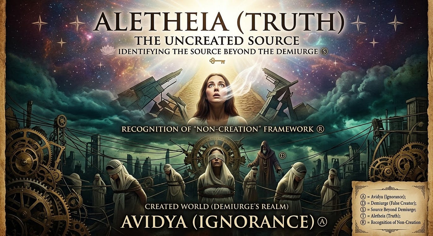 1. Avidya (Ignorance) vs Aletheia (Truth)