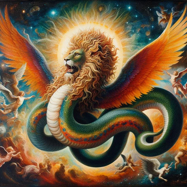 A representation of YHWH, Yaldabaoth, the Demiurge, the Matrix